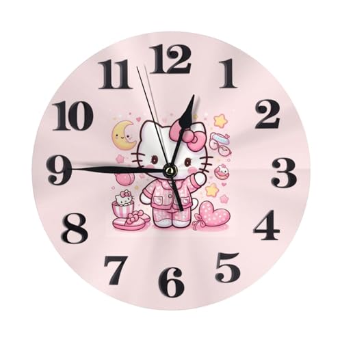 ハローキティ 柱時計 黒 約30cm Amazon.co.jp: あいのにじょ キティちゃん (23) アニメ 円形